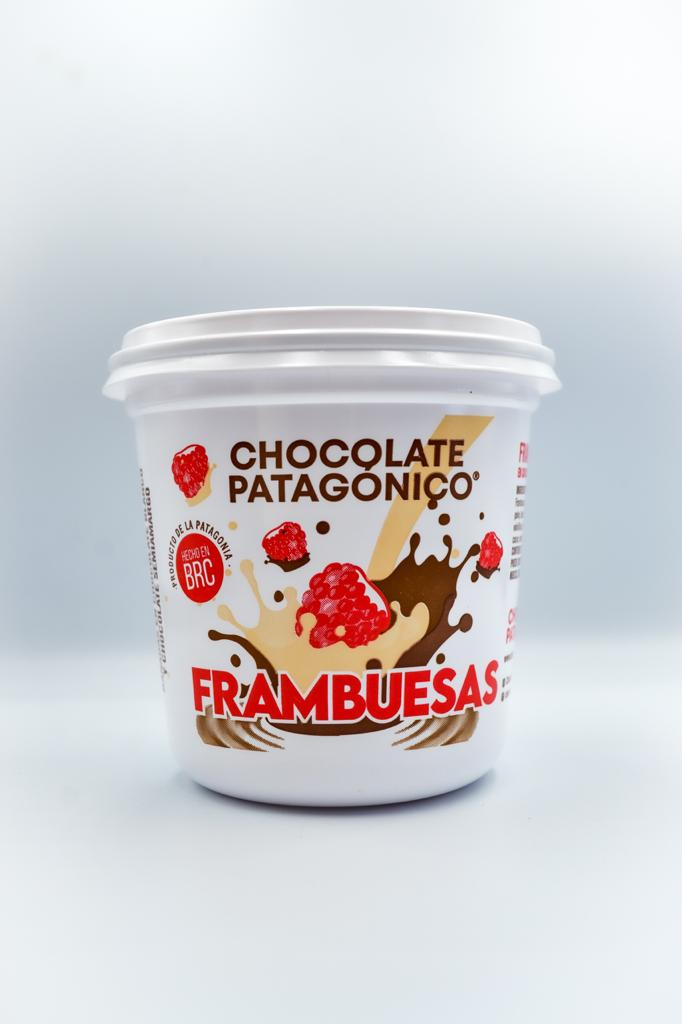 Frambuesas bañadas en 2 chocolates patagonicos