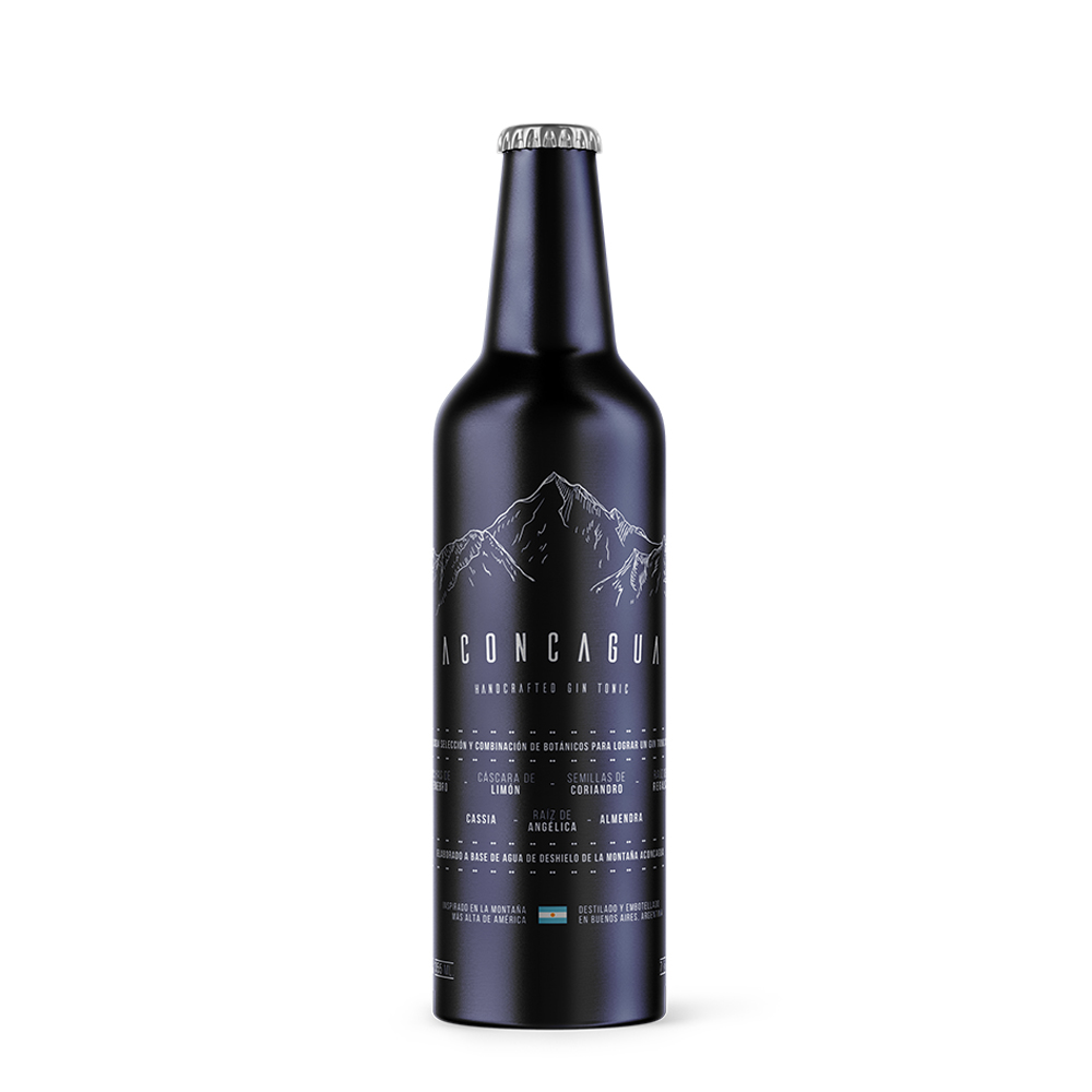 Aconcagua Botella Azul Aluminio 500