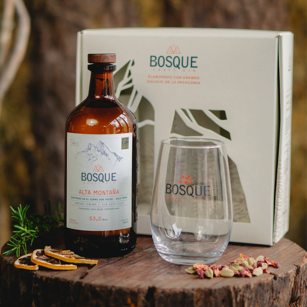 Gift Pack Gin Bosque Alta Montaña con Vaso 500