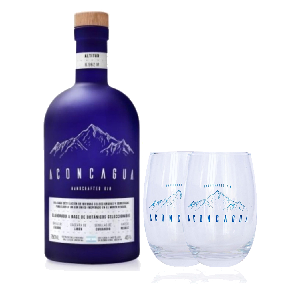 	Kit Aconcagua Azul con 2 vasos	