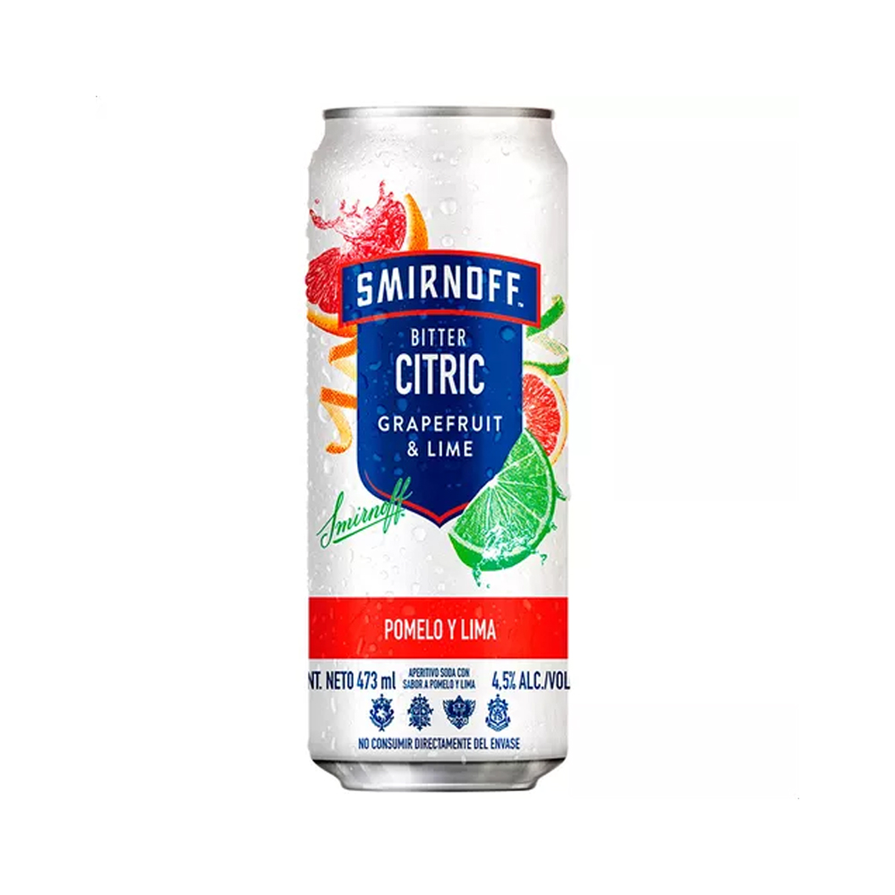 Smirnoff Bitter Citric Grapefruit Lime lata 24 x 473